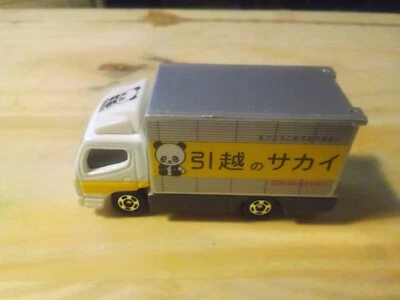 Camión de mudanza Tomica Mitsubishi Fuso Canter diecast Sakai Panda Tomy 2002 29 Foto 1 de 4