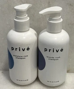 Prive Moisture Rich & Blonde Rush Shampoo 8 oz each - Picture 1 of 2