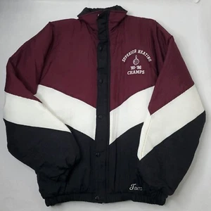 Vintage Holloway Bowling Champs 95-96 Jacket "TOM" L 90s Puffer Sports Jacket - Picture 1 of 10