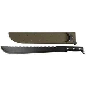 US-Style Army Bolo Machete With Saw Plastic Cover Like Original US USMC MFH - Picture 1 of 4