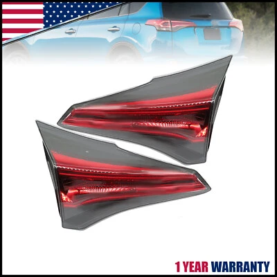 一对适用于 2016 - 2018 年丰田 RAV4 内尾灯灯司机和乘客侧 — 第 1/4 张图片