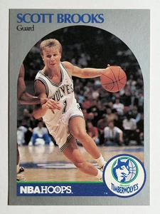 1990-91 Hoops #419 Scott Brooks U - Picture 1 of 2
