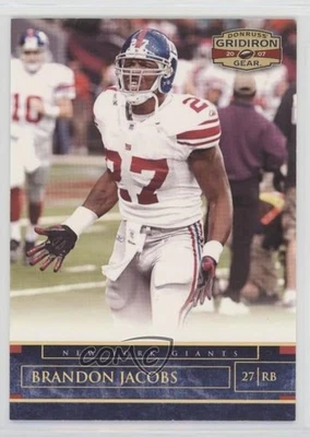 2007 Donruss Gridiron Gear Gold /200 Brandon Jacobs #7 - Image 1 of 2