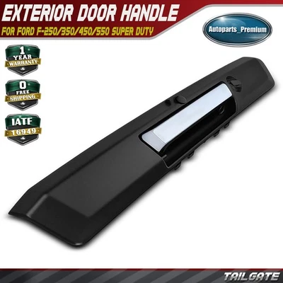 Manija de puerta trasera de metal mejorada para Ford F-250 350 450 550 Super Duty 2017-2024 Foto 1 de 4