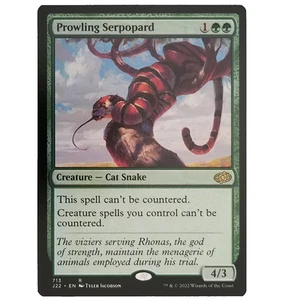 Prowling Serpopard J22 MTG M/NM Rare Green Creature Cat Snake Jumpstart 2022 TCG - Bild 1 von 3