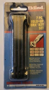 NUOVO EKLIND 22571 7 PZ SET CHIAVI ESAGONALI PIEGHEVOLI TORX BRUGOLA MADE IN USA 6782346 - Foto 1 di 2