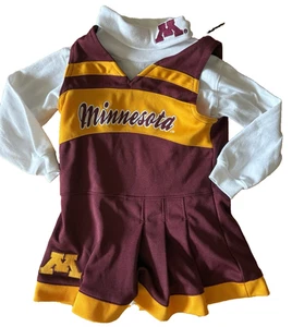 University of Minnesota Gophers 24M Dress Jumper Shirt Cheerleader Set GEN2 - Picture 1 of 8