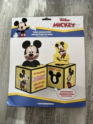 Disney Mickey Mouse Forever Kids Birthday Party Table Decorating Kit - NEW - Image 1 of 2