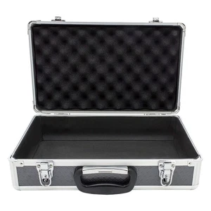 Large Grey Lockable Protective Flight Carry Case Foam Tool Camera Secure Storage - Picture 1 of 4