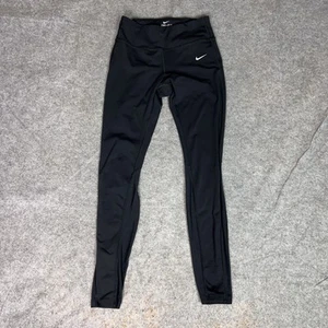 Nike Running Tights Womens Small High Waist Reflective Zip Pocket Pants Dri-FIT - Picture 1 of 10