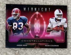 2024 Topps Midnight Andre Reed Keon Coleman Constellations Pink /99! - Bild 1 von 2