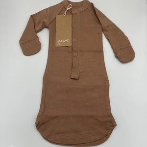 Goumi 24 Stunden wandelbares Baby Kleid Schlafsack Größe Neugeborenes Bambus Ton braun - Bild 1 von 13