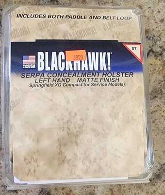 Funda de ocultación Blackhawk Serpa CQC Springfield XD negra mate 410507BK-L Foto 1 de 2