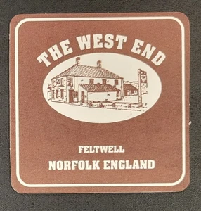 Bierdeckel - The West End - Feltwell - Norfolk - England - Pub World - Bild 1 von 2