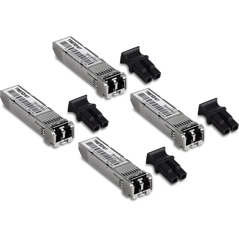 TRENDnet TEG-MGBSX/4 4-Pack SFP Multi-Mode LC Module (550m) (VER. v4.0R) - Image 1 of 4