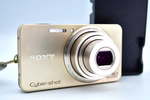 ⏯️[Near Mint] Sony Cyber Shot DSC-W570 16.2MP Gold Digital Camera Japanese only - Picture 1 of 16