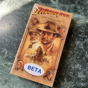 1989 Indiana Jones and the Last Crusade Beta Tape Factory Sealed Betamax - Picture 1 of 8
