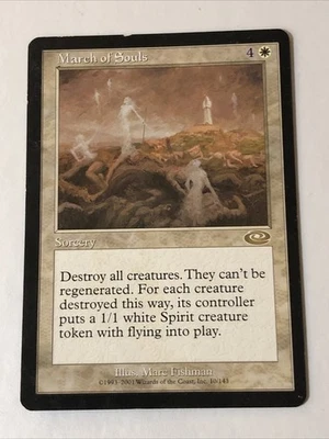 March Of Souls X1 Planeshift Played Condition See Pics Front / Back - Image 1 of 2