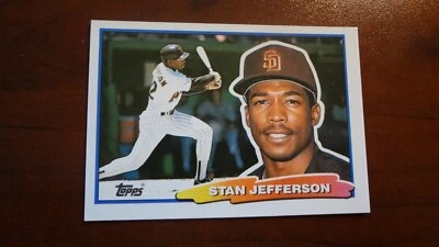 1988 TOPPS BIG BASEBALL CARD  # 86 STAN JEFFERSON  - Image 1 of 2