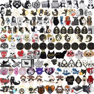 Halloween Punk Gothic Style Enamel Pin Lapel Collar Corsage Brooch Jewelry Gift - Foto 1 di 154