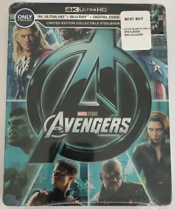 Marvel The Avengers Steelbook 4K UHD Limited Edition Blu Ray Digital OOP SELTEN - Bild 1 von 2