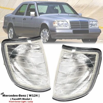 1 Pair Front Corner Light Lamp For Mercedes-Benz W124 E320 E420 E500 1994-96 - Imagem 1 de 4
