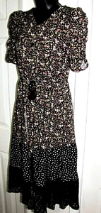 NWOT Art Class romper with Midi open skirt ditsy floral dark print Girl L (10-12 - Picture 1 of 12