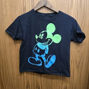 Disney's Mickey Mouse T Shirt Size Medium (8) Kids Boys Girls Black Blue Green - Picture 1 of 3