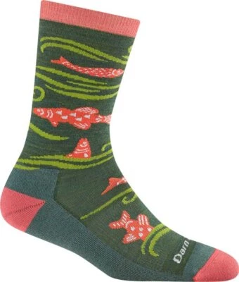 DARN TOUGH 6122 KELP Women's Homer Crew Lightweight Lifestyle Sock FUN Socks - Image 1 of 4