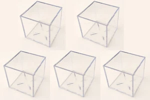 5 x Docsmagic.de Baseball Acrylic Display Case Holder with Grandstand - UV Safe - Picture 1 of 4