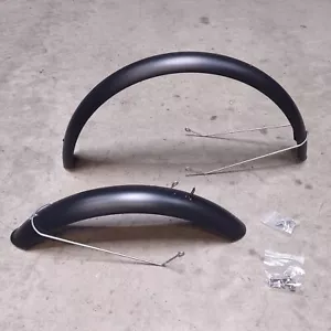 Heavy-Duty Steel Front and Rear Fenders for Fat Tire 26" x 4" E-Bike Bicycle - Picture 1 of 5