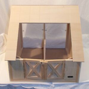Breyer Wooden Horse Stable Barn #306 Unfinished Pine 12" x 11" x 11"