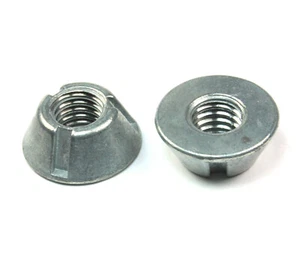 5pcs 3/8-16 Tri-Groove Tamperproof Security Nuts Zamak5 Zinc Anti-Theft - Picture 1 of 1