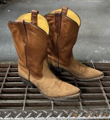 Botas de Vaquero Para Mujer Marrón Rios of Mercedes Western 5.5B Hechas a Mano Gamuza Cuero Foto 1 de 4