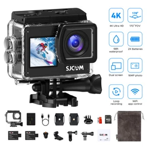 Action Kamera 4K 30FPS 30M 16MP Wasserdicht 32G WiFi Action Cam Helmkamera - Imagen 1 de 16
