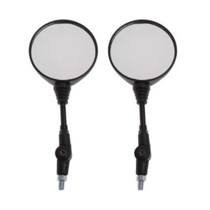 Universal Folding Motorcycle Side Rearview Mirror 10mm For Yamaha Honda Hot - Picture 1 of 11