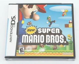 New Super Mario Bros - Nintendo DS NDS US Canada Black Shell Case - New & Sealed - Picture 1 of 6