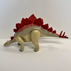 Playmobil 2012 Stegosaurus Dinosauro Figura 9"" Giocattolo Preistorico - Verde Grigio Rosso - Foto 1 di 5