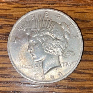 1923 Peace Dollar 90% Silber US Liberty Head Kept in Safe Ungraded 009 - Bild 1 von 2