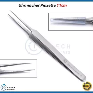 Uhrmacher Pinzette Form 11cm sehr feine Spitze antimagnetisch chirurgische Labor - Bild 1 von 7