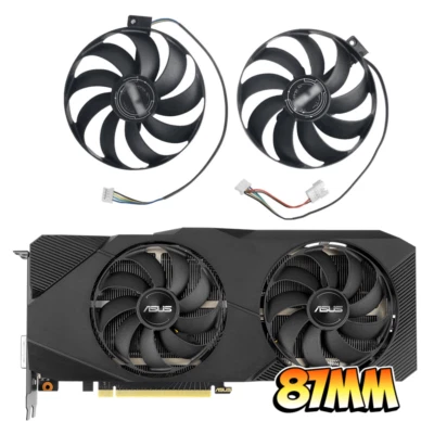 ASUS RTX 2060 2070 2080 SUPER DUAL EVO Fan - Replacement GPU Fan Set - Image 1 of 3