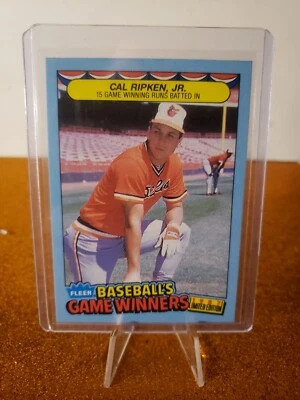 1987 Fleer Baseball's Game Winners Cal Ripken Jr. #37 of 44 Orioles!!! - Image 1 of 2
