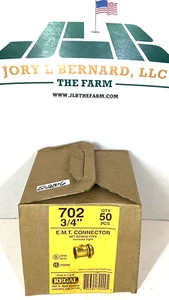 REGAL, 702, 3/4", EMT CONNECTOR, SET SCREW TYPE, CONCRETE, BULK LOT 500, NOS, S - Picture 1 of 8