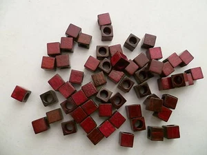 LAGERAUFLÖSUNG: HOLZPERLE FARBECHT Würfel ca. 8mm MENGE 1000 Stück Nr. 27B - Bild 1 von 2