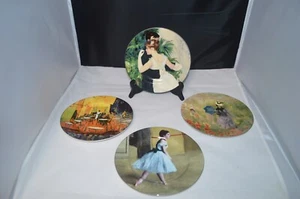 AMERICAN ATELIER IMPRESSIONIST 4 DESSERT PLATES 8 Inch #5150 PORCELAIN - Picture 1 of 6