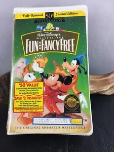 FUN AND FANCY FREE 50th Anniversary LE Masterpiece Collection Walt Disney VHS - Picture 1 of 3