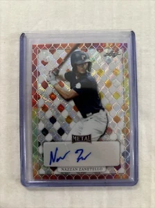 2022 Leaf Perfect Game Nazzan Zanetello Rainbow Prizm Auto 1 Of 1 - Red Sox - Picture 1 of 2