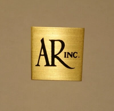 Акустические исследования динамик латунный значок - точный Repro AR-4x ярлык табличка лучший - Изображение 1 из 2
