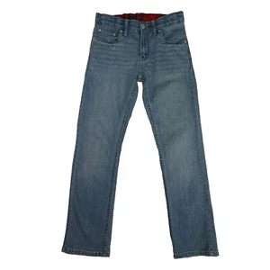 Levis Jeans Boys Size 12 Blue 511 Med Blue Wash 26x27 Adjustable Waist Straight - Picture 1 of 10