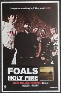 PÓSTER PROMOCIONAL de doble cara Foals Holy Fire 2013 - Imagen 1 de 2